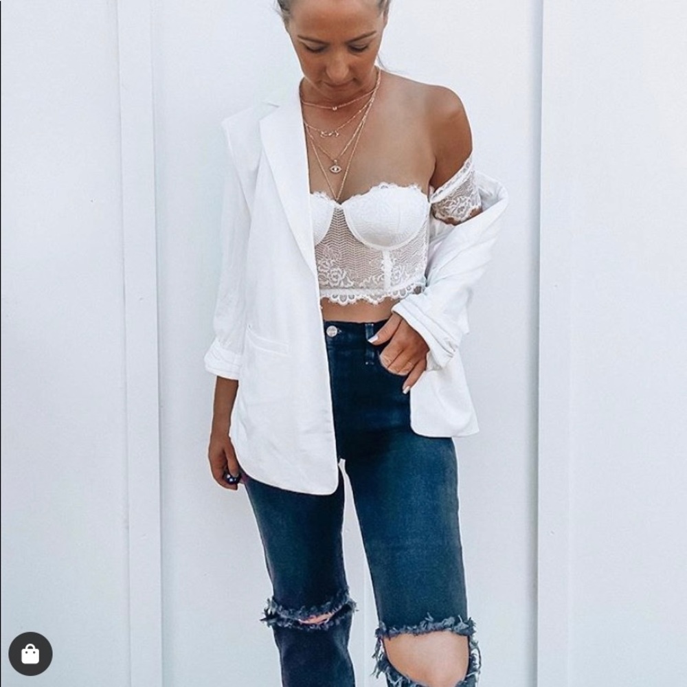 Lace crop top